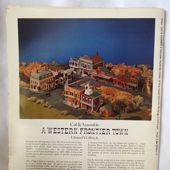 COPY - Cut Assemble A Western Frontier Town Edmund V. Gillon Jr 10 Full Color B… - Picture 3 of 11